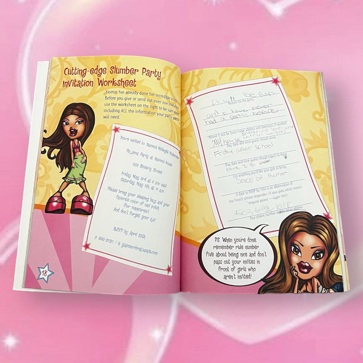 Bratz Slumber Party Book